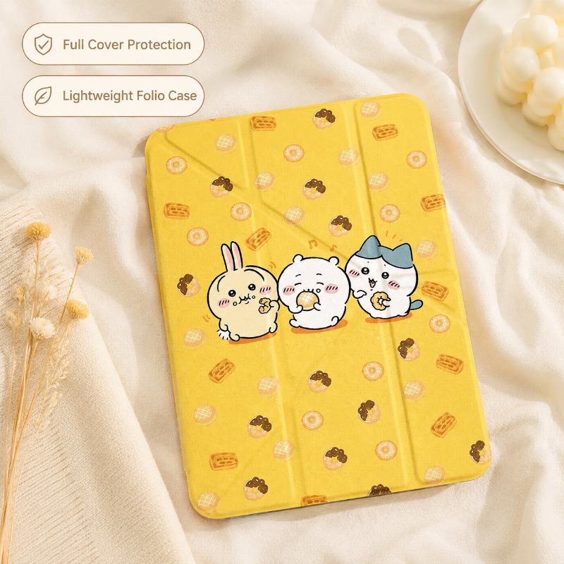 Tablet Ipad Accessories - Anime Chiikawa iPad Case Protective Cover