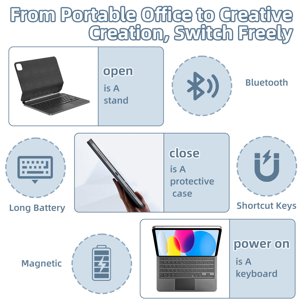 2026 Magic Keyboard with Bluet - đánh giá và giá Tablet Ipad Accessories