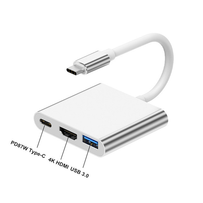 3 in 1 USB Type C Hub to 4K HD - đánh giá và giá Tablet Ipad Accessories
