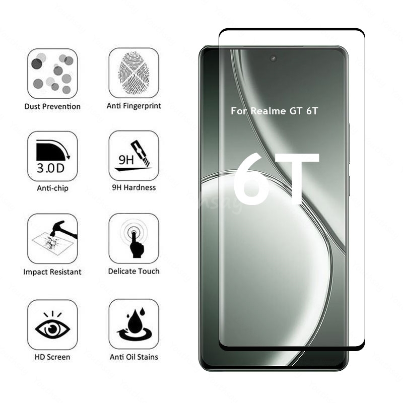 For Realme GT 6T Glass 3D Curv - đánh giá và giá Realme Gt 6