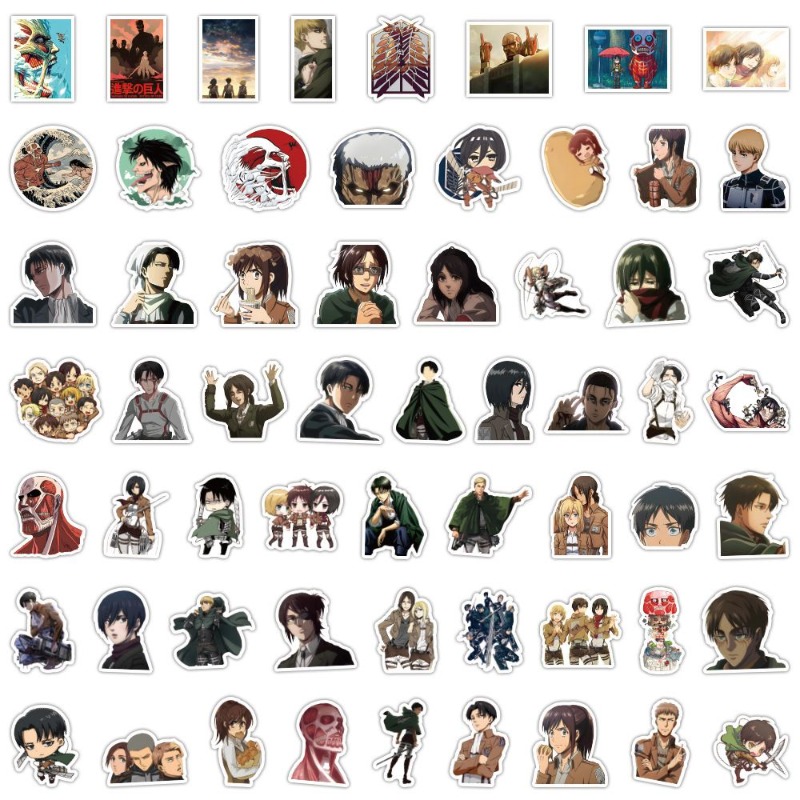 60Pcs Attack on Titan Anime St - đánh giá và giá Tablet Accessories Aesthetic